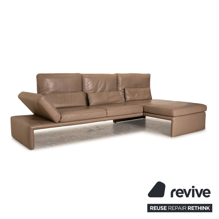 Koinor Raoul Leder Ecksofa Braun Sofa Couch manuelle Funktion Recamiere rechts