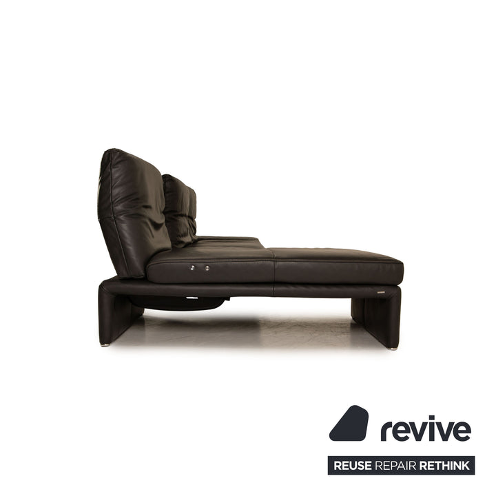 Koinor Raoul Leder Grau Ecksofa elektrische Funktion Sofa Couch Recamiere links