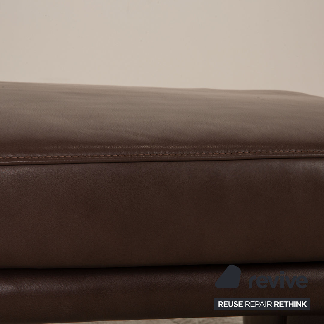 Koinor Raoul Leder Hocker Braun