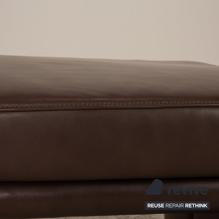 Koinor Raoul Leder Hocker Braun