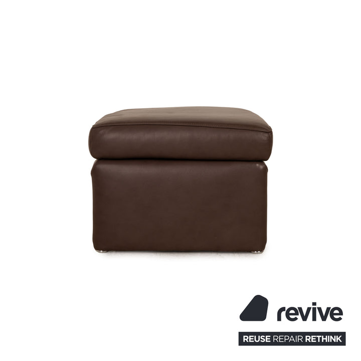 Koinor Raoul Leder Hocker Braun
