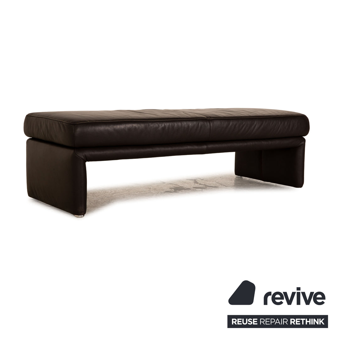 Koinor Raoul Leder Hocker Braun Dunkelbraun