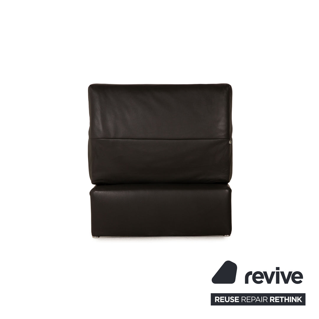 Koinor Raoul leather lounger gray anthracite electric function