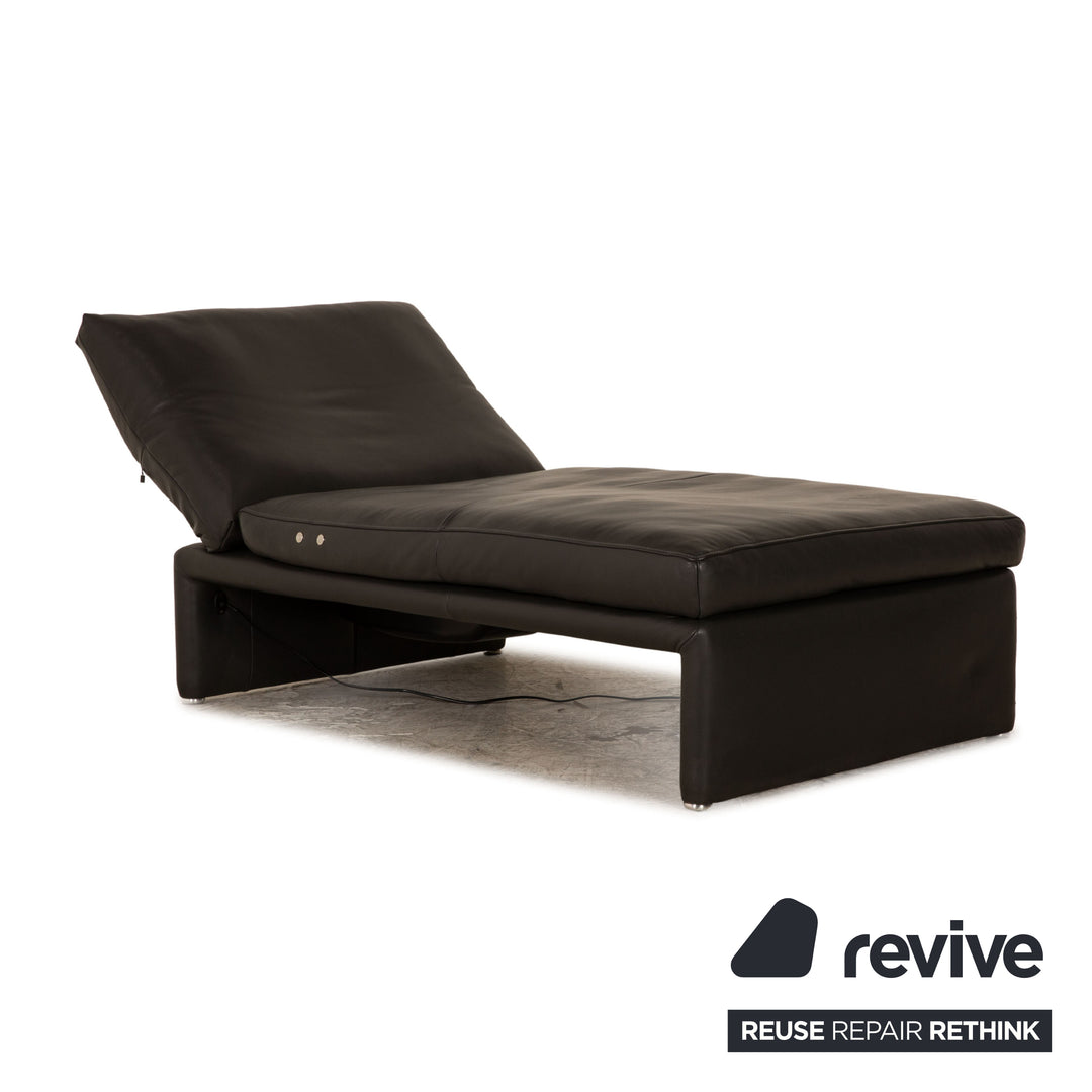 Koinor Raoul leather lounger gray anthracite electric function