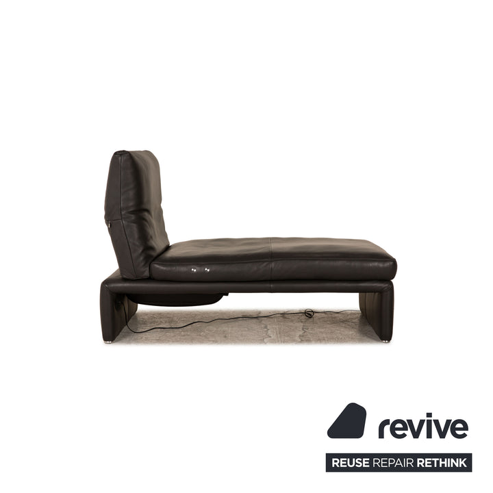 Koinor Raoul leather lounger gray anthracite electric function