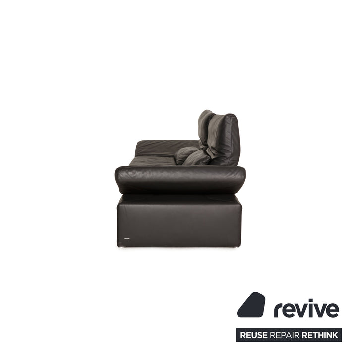 Koinor Raoul Leder Sofa Anthrazit Zweisitzer Couch Funktion Relaxfunktion