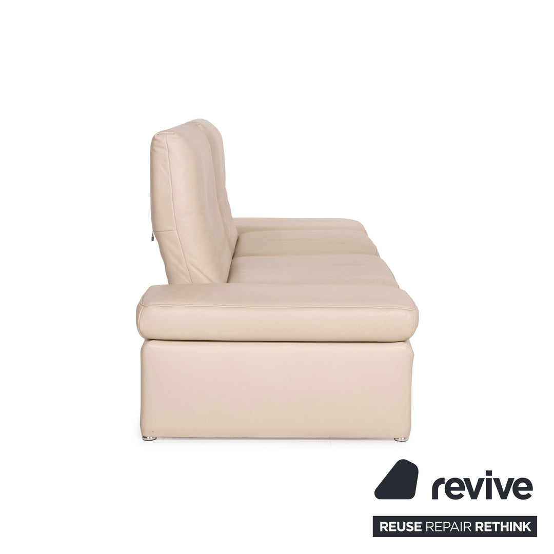 Koinor Raoul Leather Sofa Cream Two Seater