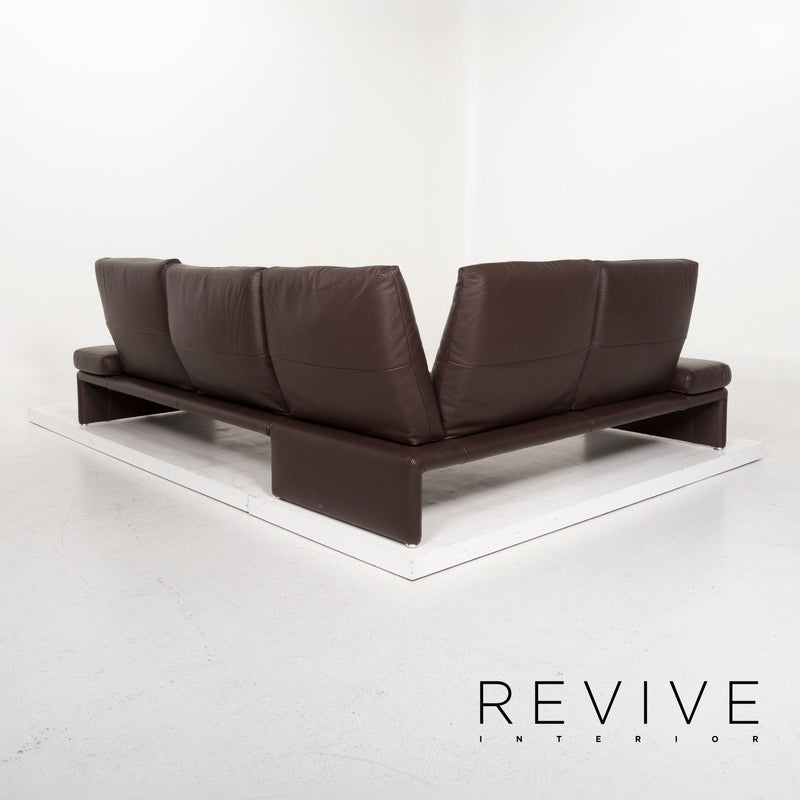 Koinor Raoul Leder Sofa Dunkelbraun Ecksofa 