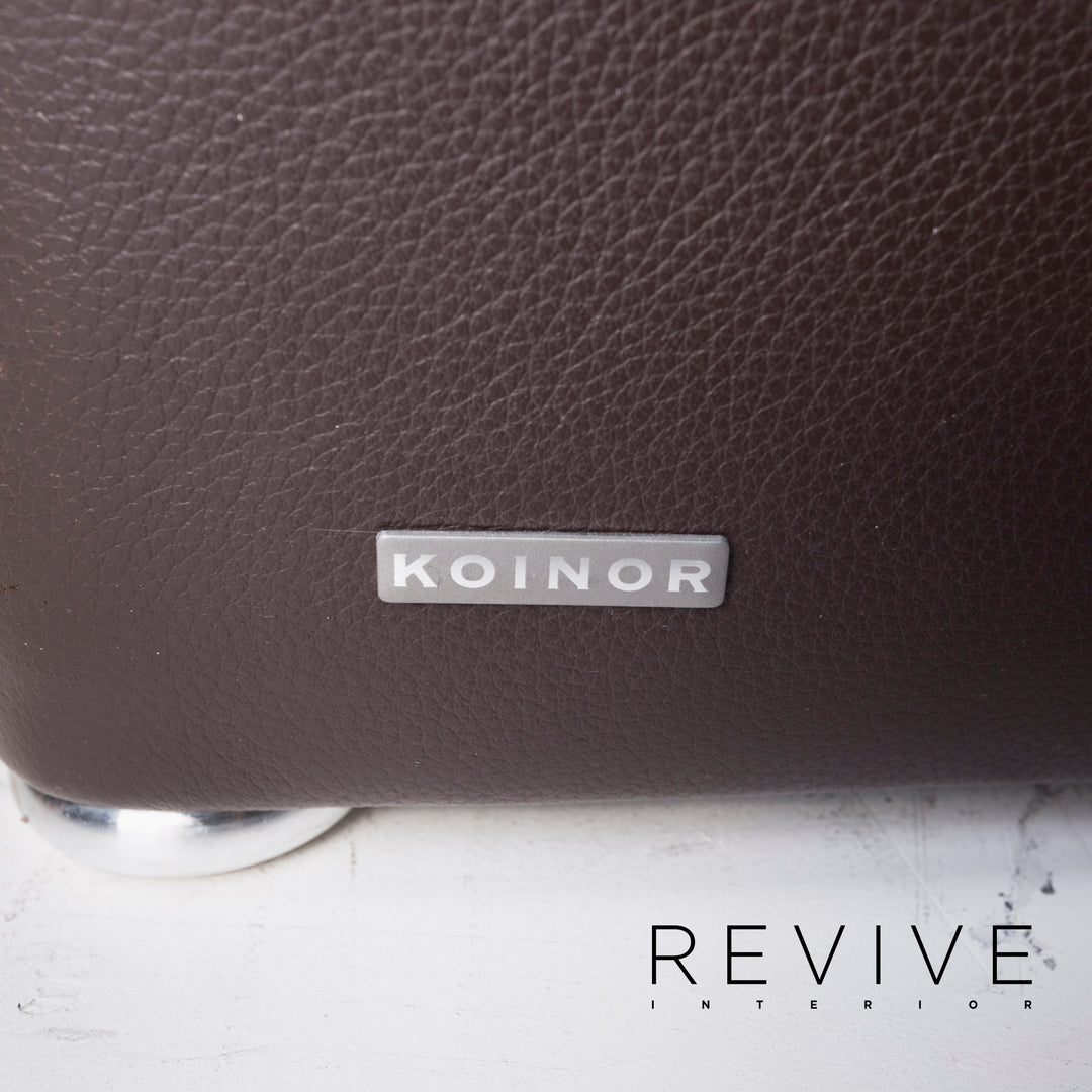 Koinor Raoul Leder Sofa Dunkelbraun Ecksofa #13034
