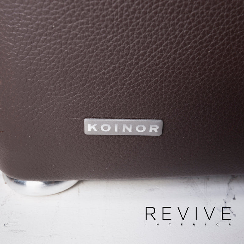 Koinor Raoul Leder Sofa Dunkelbraun Ecksofa 