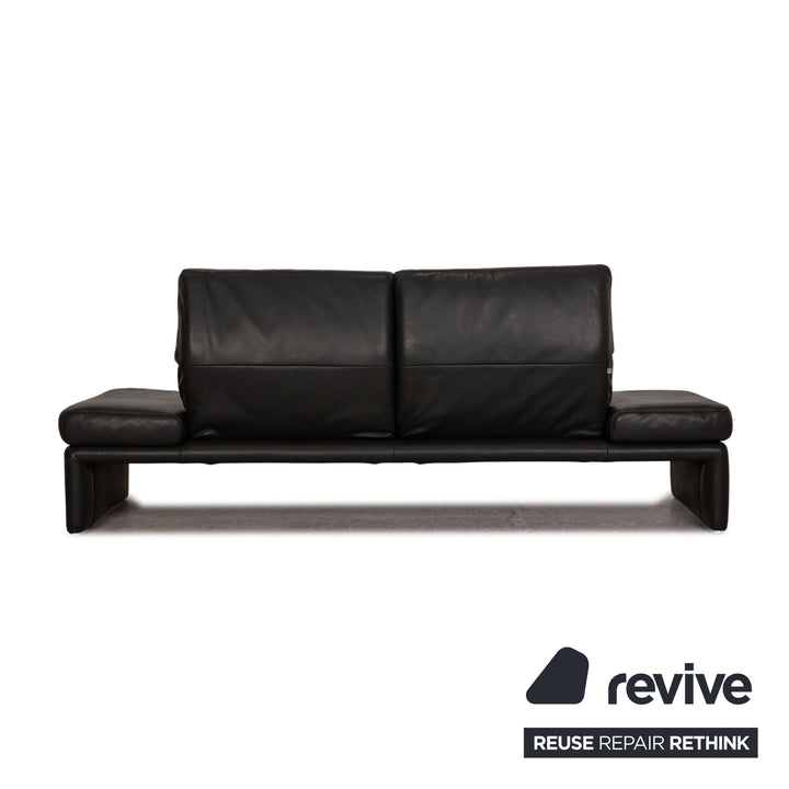 Koinor Raoul Leder Sofa Grau Anthrazit Zweisitzer Funktion Relaxfunktion Couch