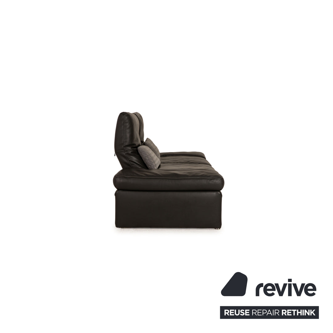 Koinor Raoul Leder Zweisitzer Anthrazit Sofa Couch Funktion