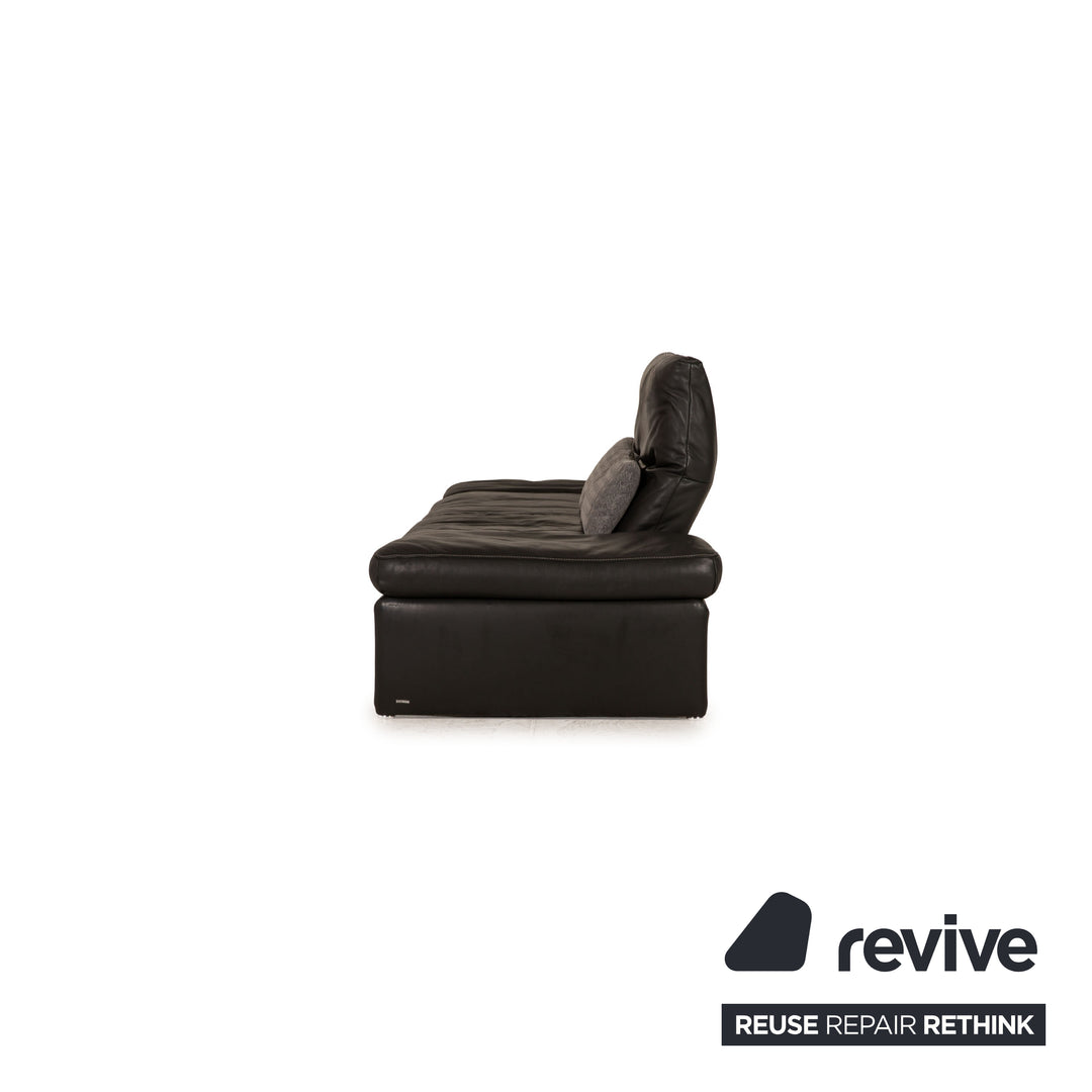 Koinor Raoul Leder Zweisitzer Anthrazit Sofa Couch Funktion