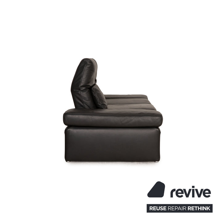 Koinor Raoul Leder Zweisitzer Grau Dunkelgrau Sofa Couch