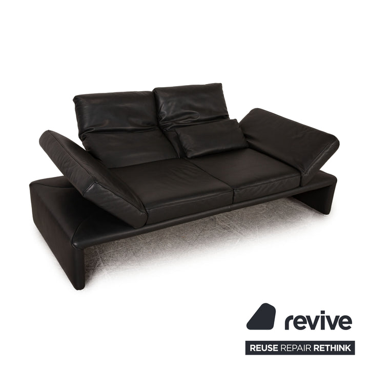 Koinor Raoul Leder Zweisitzer Grau Dunkelgrau Sofa Couch