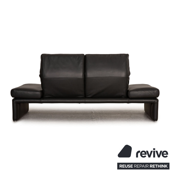 Koinor Raoul Leder Zweisitzer Grau Dunkelgrau Sofa Couch
