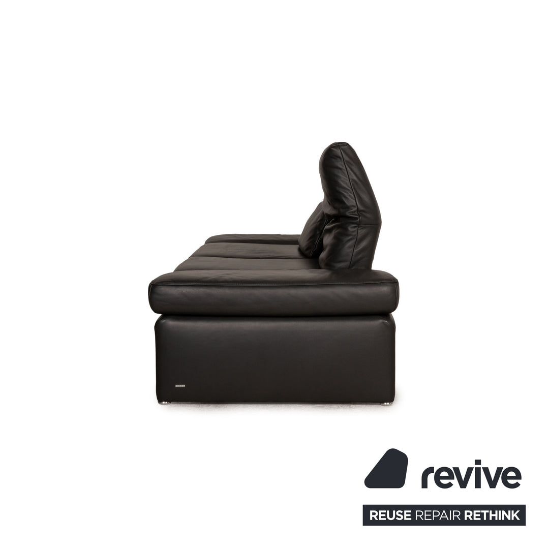 Koinor Raoul Leder Zweisitzer Grau Dunkelgrau Sofa Couch