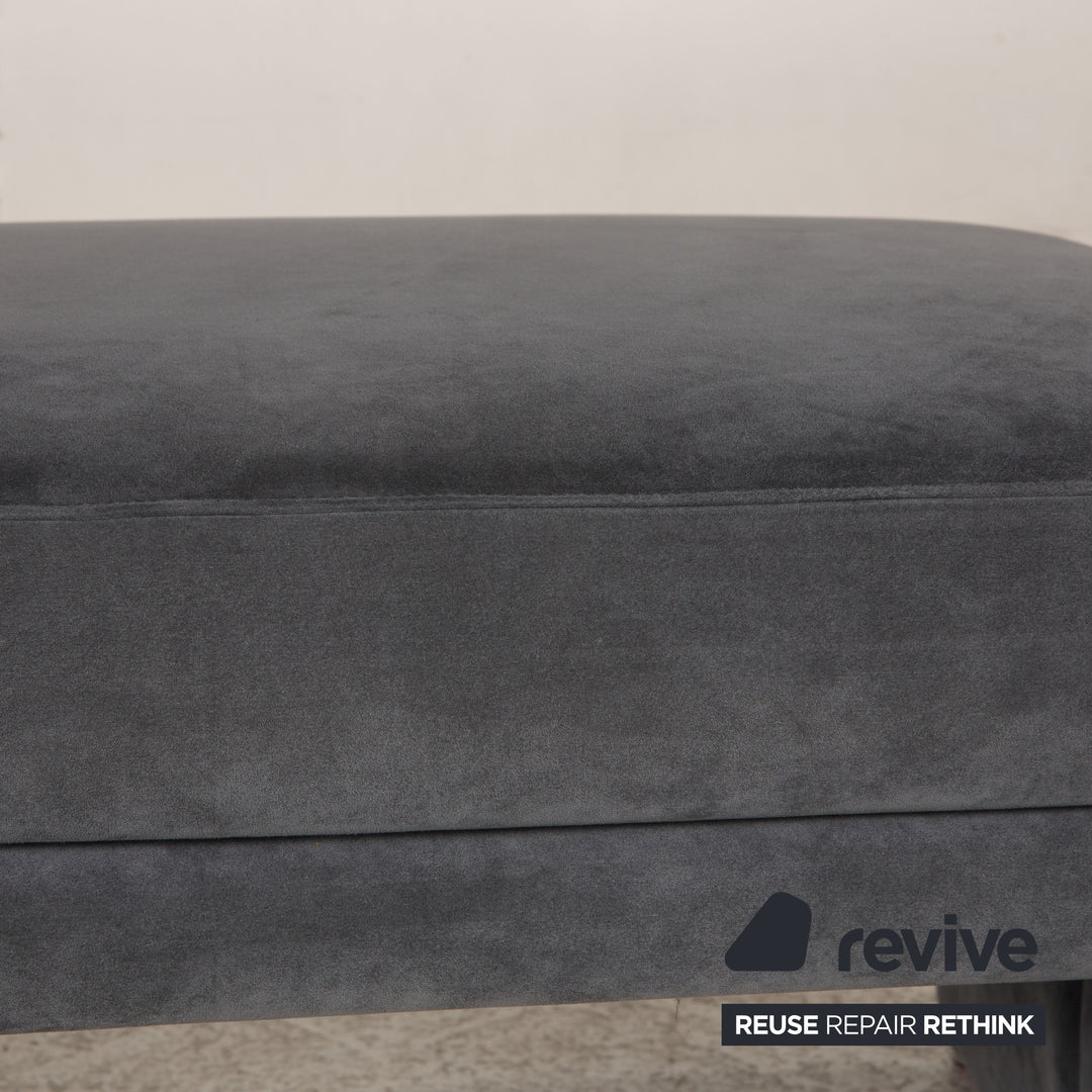 Koinor Raoul Fabric Alcantara Stool Grey