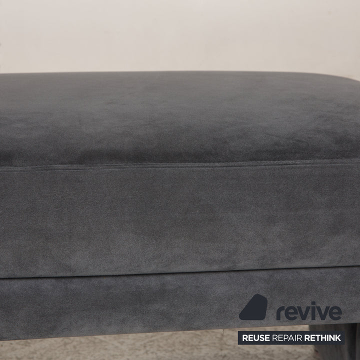 Koinor Raoul Fabric Alcantara Stool Grey