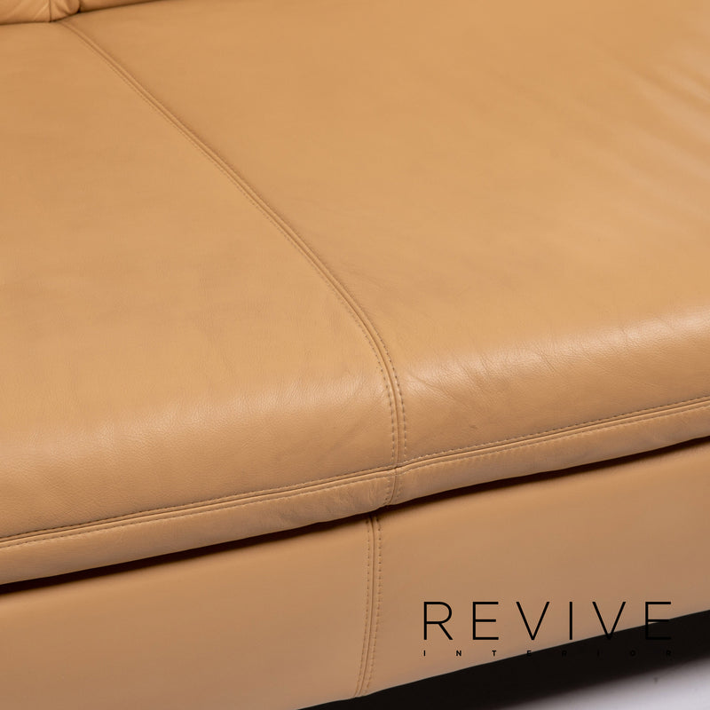 Koinor Rivoli Leder Sofa Beige Dreisitzer Funktion Couch