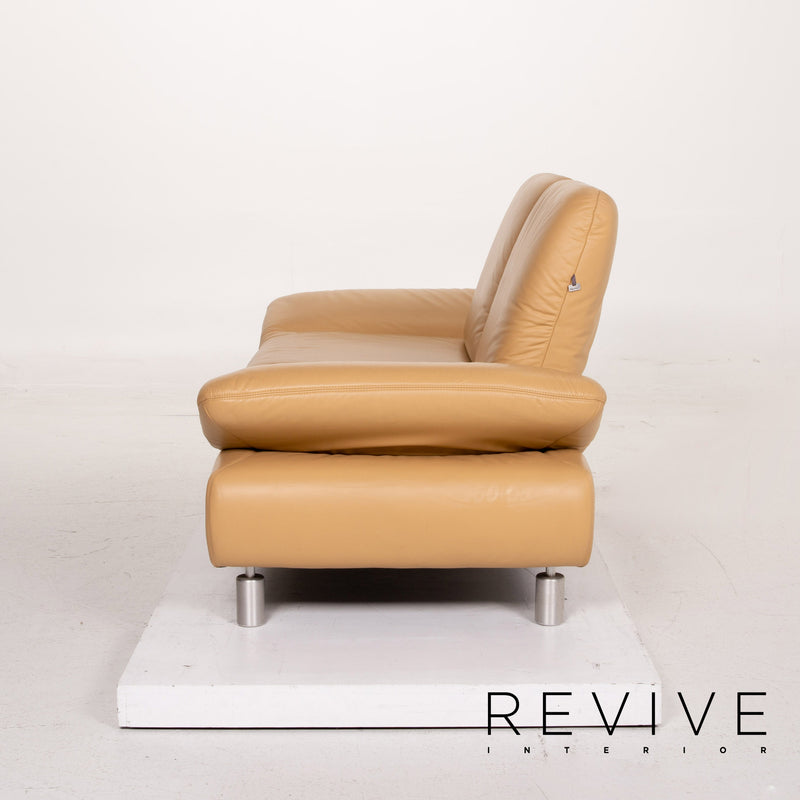 Koinor Rivoli Leder Sofa Beige Dreisitzer Funktion Couch