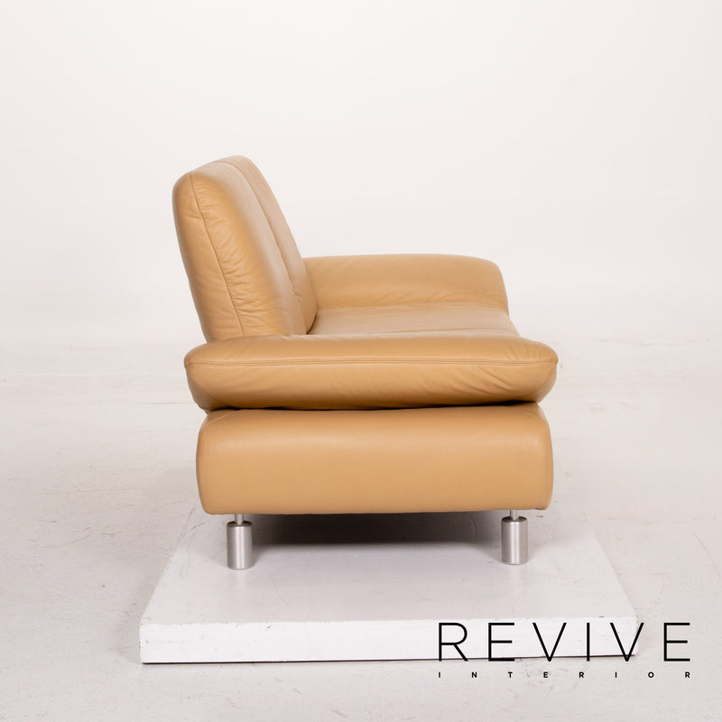 Koinor Rivoli Leder Sofa Beige Dreisitzer Funktion Couch