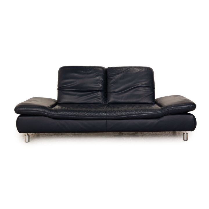 Koinor Rivoli Leder Sofa Blau Zweisitzer Couch Funktion
