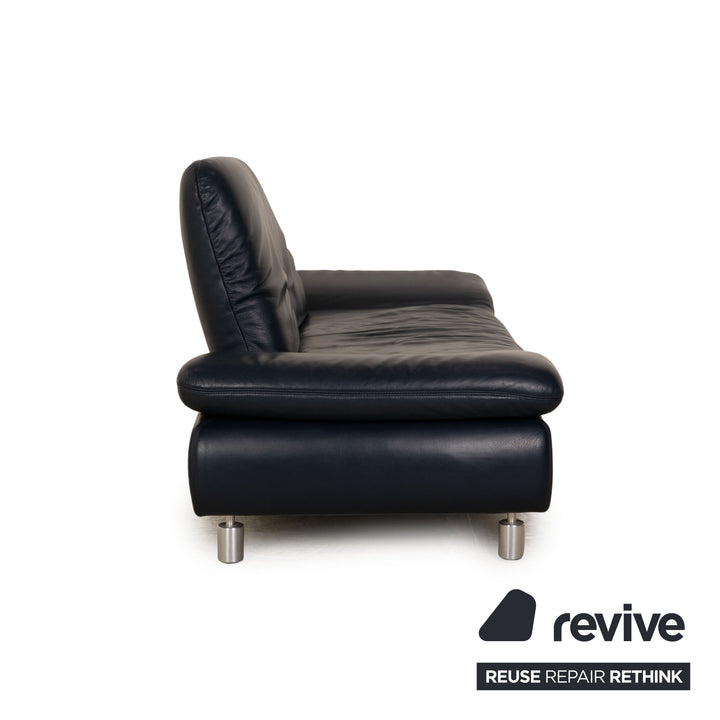 Koinor Rivoli Leder Sofa Blau Zweisitzer Couch Funktion