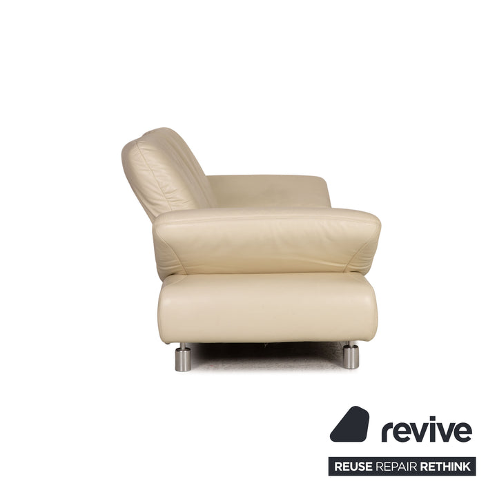 Koinor Rivoli Leder Sofa Creme Dreisitzer Couch Funktion
