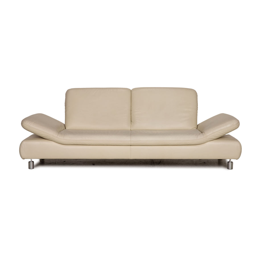 Koinor Rivoli Leder Sofa Creme Dreisitzer Couch Funktion
