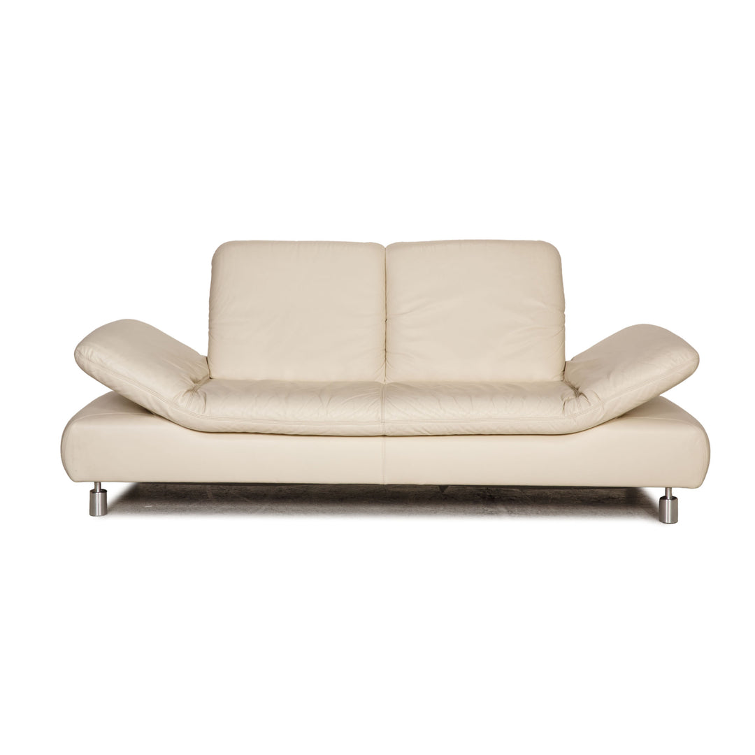 Koinor Rivoli Leder Sofa Creme Zweisitzer Couch Funktion