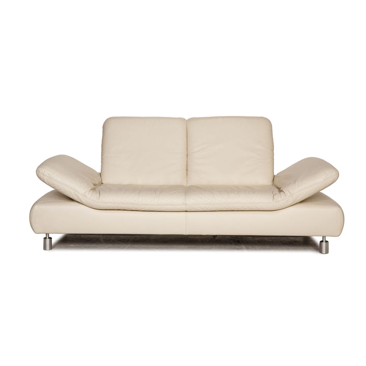 Koinor Rivoli Leder Sofa Creme Zweisitzer Couch Funktion