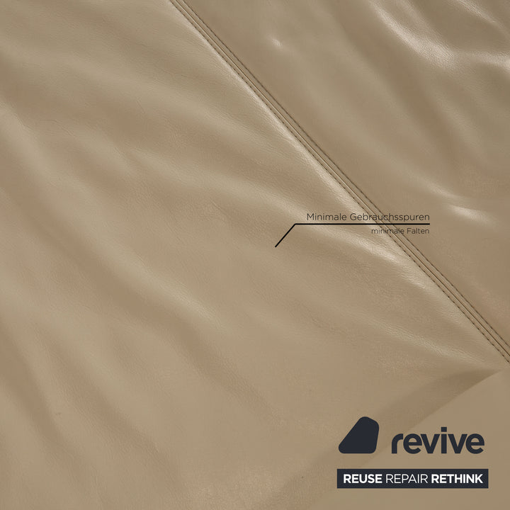 Koinor Rivoli Leder Sofa Creme Zweisitzer Couch Funktion