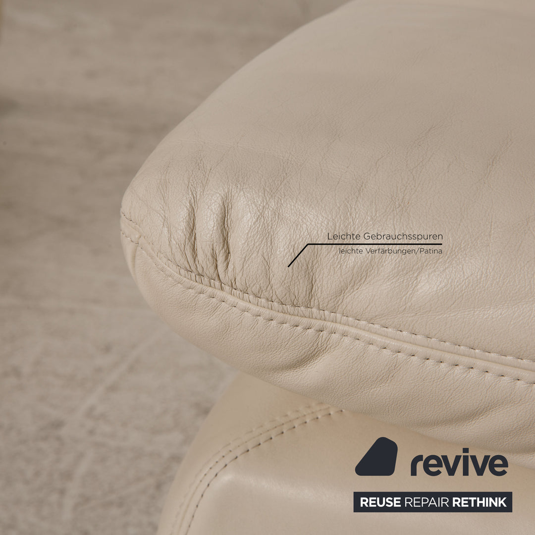 Koinor Rivoli Leder Sofa Creme Zweisitzer Couch Funktion