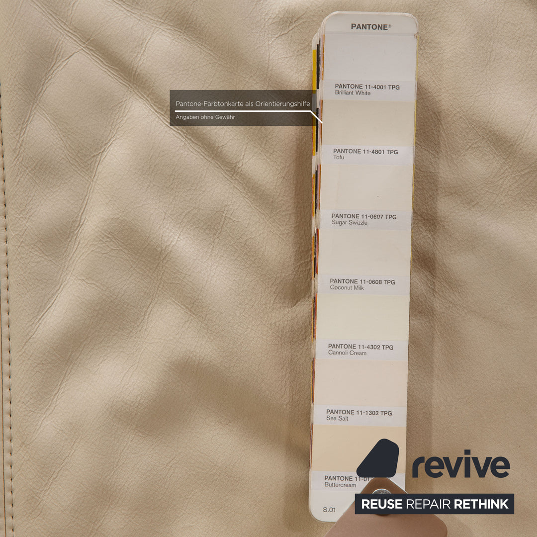 Koinor Rivoli Leder Sofa Creme Zweisitzer Couch Funktion