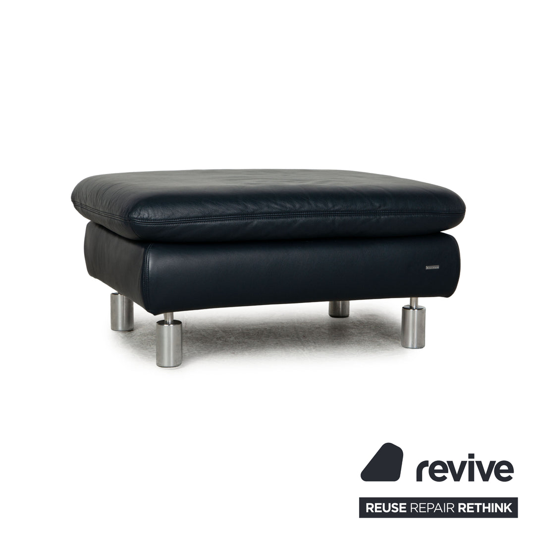 Koinor Rivoli Leder Sofa Garnitur Dunkelblau Dreisitzer Zweisitzer Sessel  Funktion