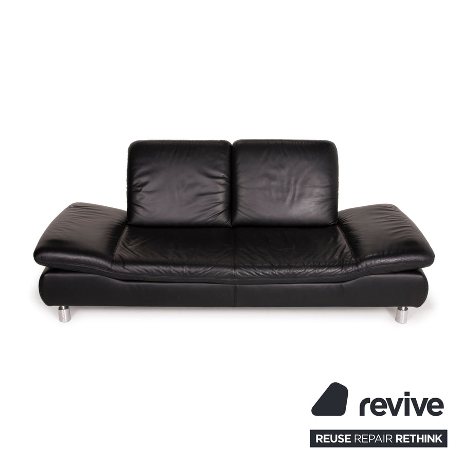 Koinor Rivoli Two Seater Sofa Black Feature Outlet