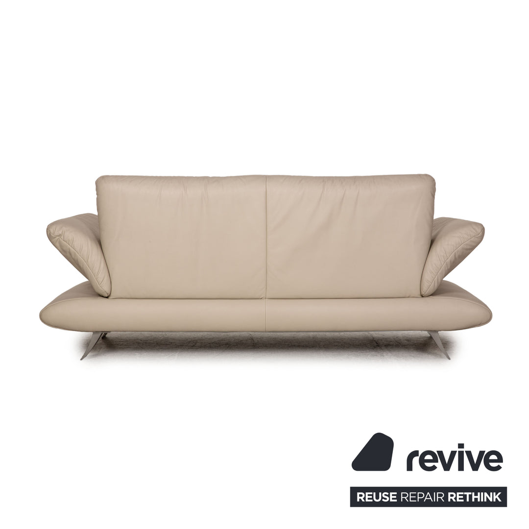 Koinor Rossini Leder Dreisitzer Beige Sofa Couch Funktion