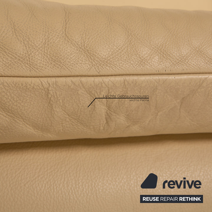 Koinor Rossini Leder Dreisitzer Creme Sofa Couch Funktion