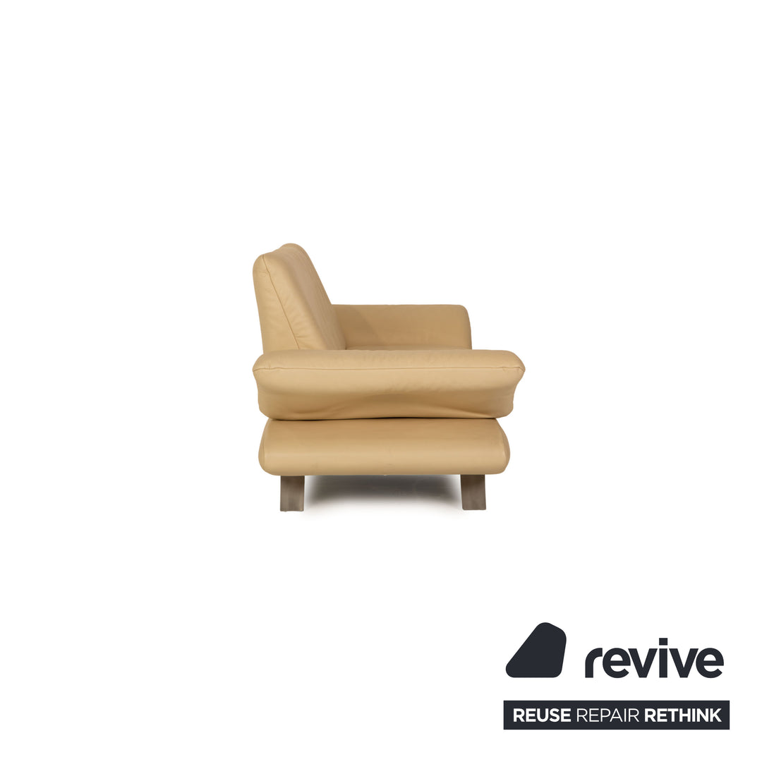 Koinor Rossini Leder Dreisitzer Creme Sofa Couch Funktion