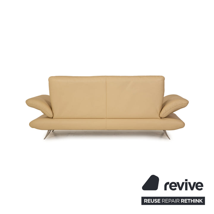 Koinor Rossini Leder Dreisitzer Creme Sofa Couch Funktion
