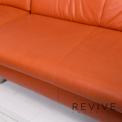 Koinor Rossini Leder Ecksofa Terrakotta Orange Sofa Funktion Couch #13192