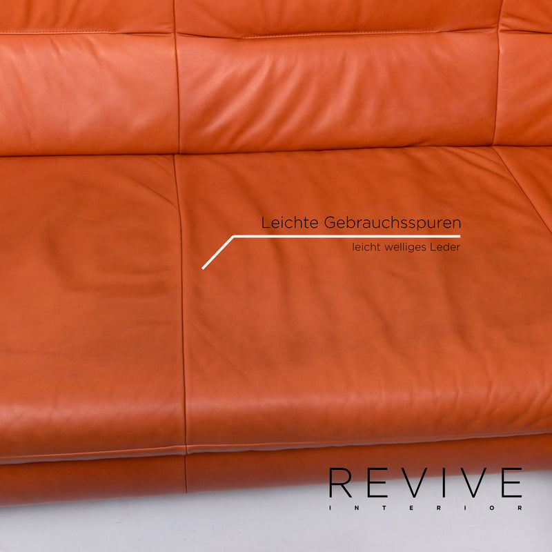 Koinor Rossini Leder Ecksofa Terrakotta Orange Sofa Funktion Couch 