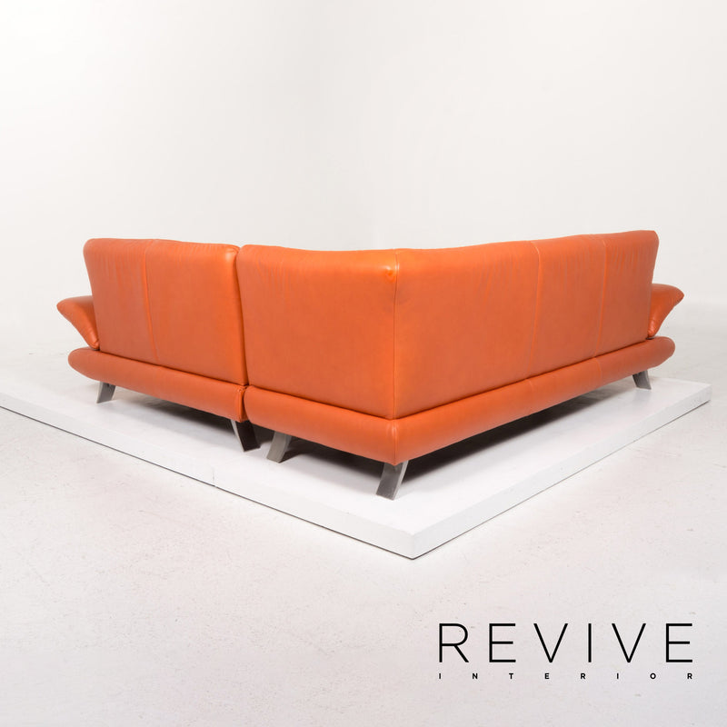 Koinor Rossini Leder Ecksofa Terrakotta Orange Sofa Funktion Couch 