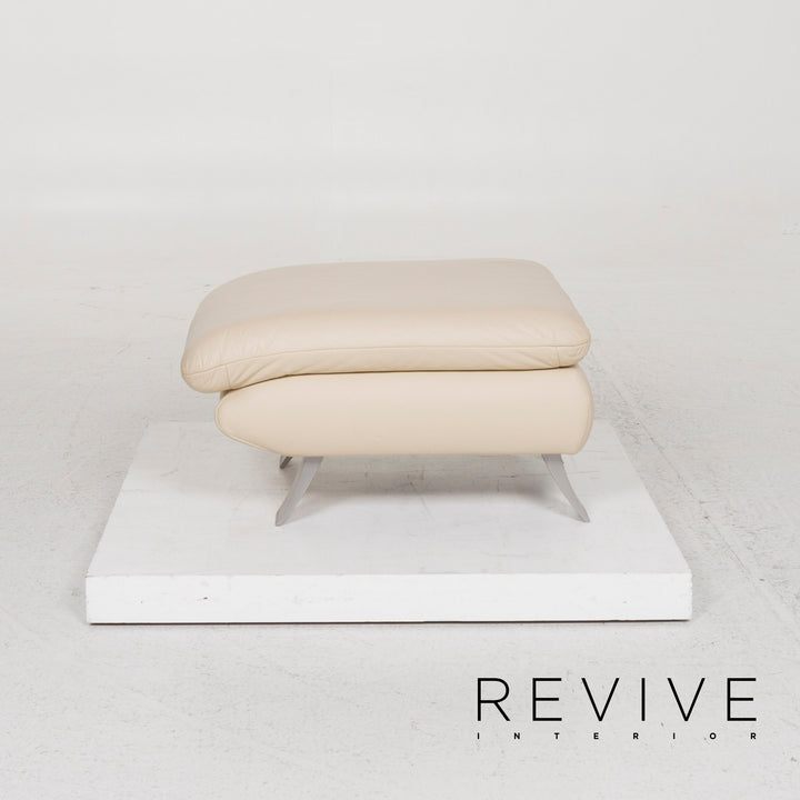 Koinor Rossini Leather Stool Beige #12857