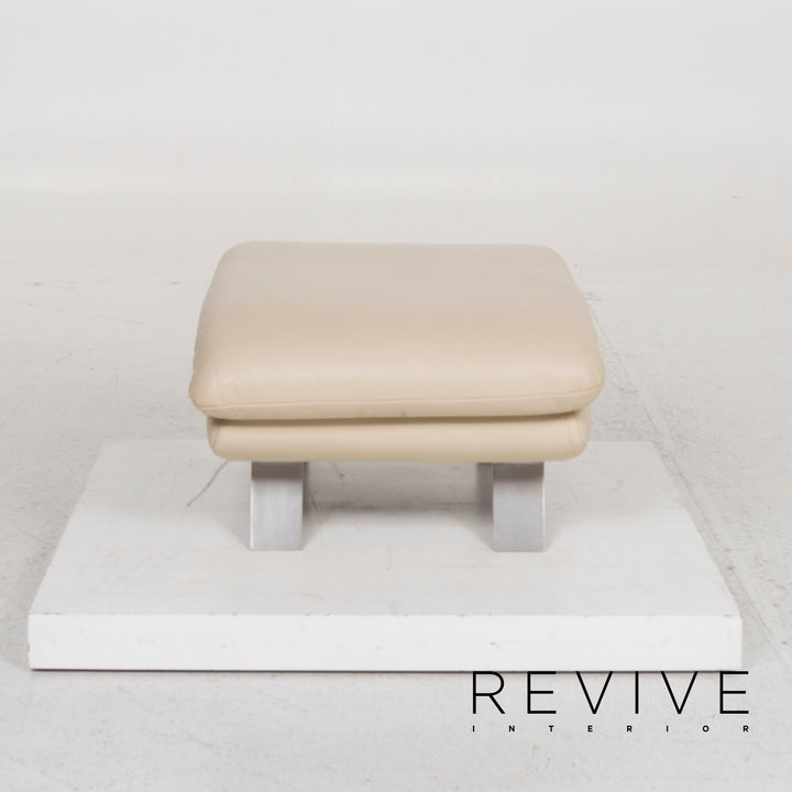 Koinor Rossini Leather Stool Beige #12857
