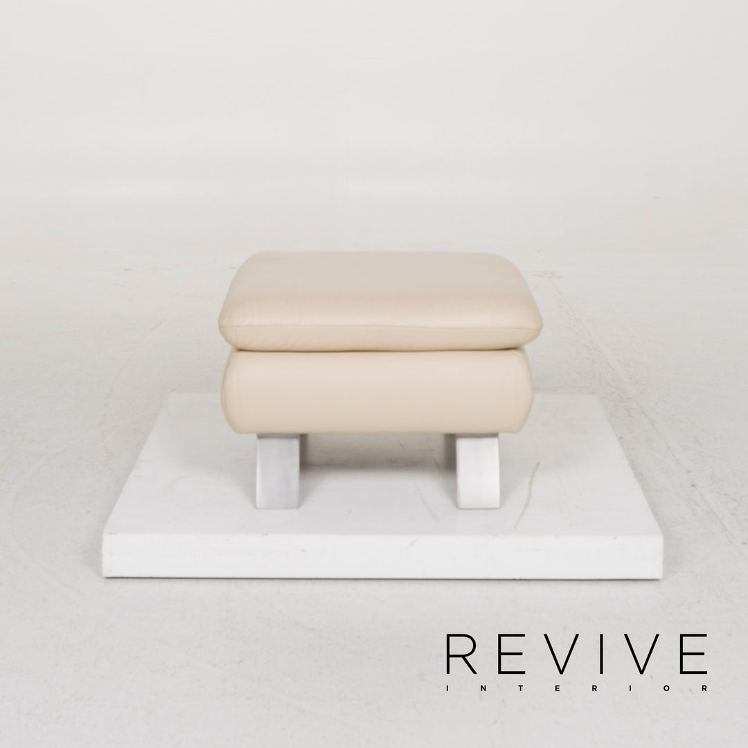 Koinor Rossini Leather Stool Beige #12857