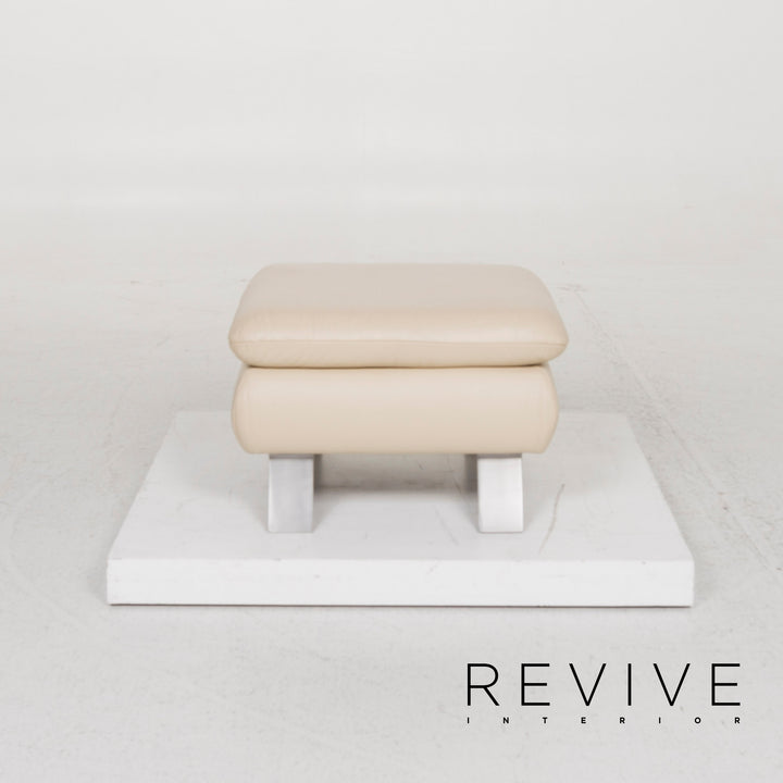 Koinor Rossini Leather Stool Beige #12857