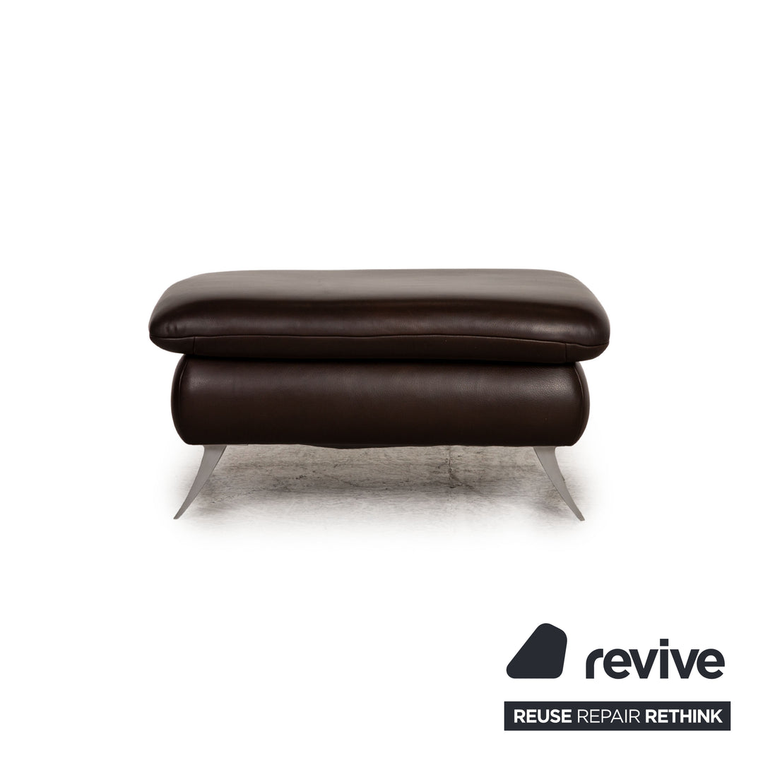 Koinor Rossini Leder Hocker Braun