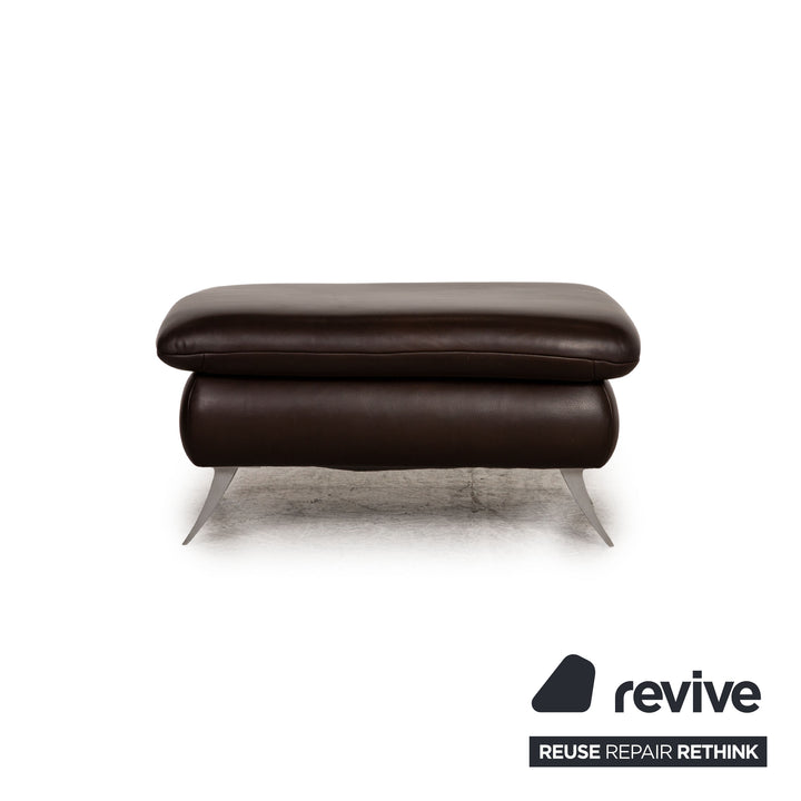 Koinor Rossini Leder Hocker Braun